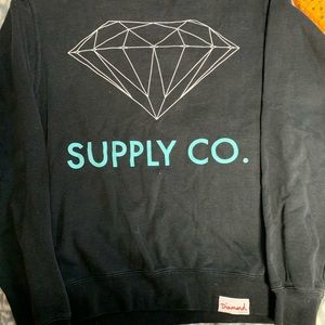 Diamond Supply Co. Black logo crewneck